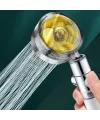 Turbo Pervaneli ve Filtreli Su Tasarruflu 360 Derece Dönebilen Tazyikli Duş Başlığı