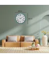 Turkuaz 36 Cm Dekoratif Duvar Saati