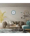 Turkuaz Dekoratif Stil 36 Cm Duvar Saati