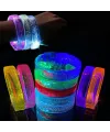 Turuncu Led Işıklı Baskı Yapılabilen Pilli Bileklik Bilezik 1,5 cm Genişlik