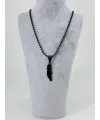 Tüy Figürlü Çelik Erkek Kolye - Ekl0103