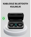 Tws Bluetooth Kulaklık 1800mah Şarj Kutulu Dijital Ekranlı