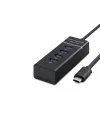 Type-C 3.0 Hub 4 Port 5 Gbps Siyah HDX7045