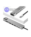 Type-C Çoklu Dönüştürücü – 87W PD, HDMI, 2x USB 3.0, RJ45, SD/TF Kart Girişli Hub