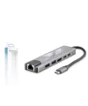 Type-C Combo Hub Hdmi 4K Usb 3.0 Lan 6 Port - Gri HDX7791