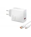 Type-C Hızlı Şarj Seti 67W Usb Adaptörlü - Beyaz ND1008