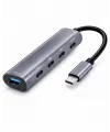 Type-C Hub Pd Usb 3.0 Usb-C 5 Port 60W Gri HDX7895