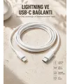 Type-c Ligtning 30w İos Şarj Kablosu Hızlı Şarj Kablosu