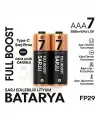 Type-c Şarjlı 800mwh 1.5v Şarj Edilebilir 2’li Aaa İnce Pil - Lityum Iyon Batarya