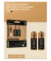 Type-c Şarjlı 800mwh 1.5v Şarj Edilebilir 2’li Aaa İnce Pil - Lityum Iyon Batarya