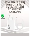 Type-c Uyumlu 67w Turbo Hızlı Şarj Aleti Akıllı Koruma Sistemli