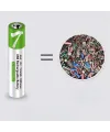 TypeC ile Şarjolabilen 4 lü AAA 1.5V Lityum İnce Şarjlı Kalem Pil 750 mAH Uzun Ömürlü