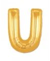 U Harf Folyo Balon Altın Renk  40 İnç