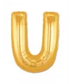 U Harf Folyo Balon Altın Renk  40 inç