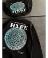 Üç İplik Bisiklet Yaka Baskılı SweatShirt - Siyah