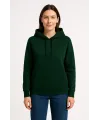 Üç İplik Kapüşonlu Kanguru Çepli SweatShirt Hoodie - Haki