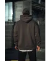 Üç İplik Penye Kapşonlu Basic SweatShirt - Antrasit