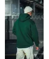 Üç İplik Penye Kapşonlu Basic SweatShirt - Haki