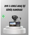 Üç Kameralı Araç Dvr Full Hd Gece Görüşlü Ve 2 İnç Ips Ekranlı