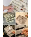 Üç Katlı Çekmeceli Takı Kozmetik Organizer