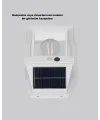 Üç Modlu Güneş Enerjili Duvar Lambası 1800mah Bataryalı Ve Hareket Sensörlü