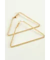 Üçgen Halka Küpe 4,5 cm