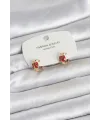 Uğur Böceği Model Gold Renk Pirinç Çocuk Küpe