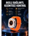 Ultra Akıllı Saat 49 Mm Çift Kordonlu Arama Cevaplama Bluetooth Bağlantılı