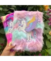 Unicorn Tasarımlı Peluş Hatıra Defteri
