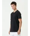 Unisex Basic Bisiklet Yaka Regular T-Shirt - Siyah