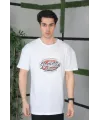 Unisex Baskılı Oversize T-Shirt - Beyaz
