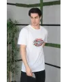 Unisex Baskılı Oversize T-Shirt - Beyaz