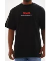 Unisex Baskılı Oversize T-Shirt - Siyah