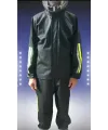 Unisex Tam Kalıp Motorcu Kurye Su Gecirmez Yağmurluk Takım - Siyah