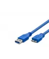 Usb 3.0 To Micro-B 3.0 Harddisk Kablosu 1 M - Mavi HDX7510