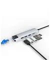 Usb C Çoklu Port Adaptör Hdmı Usb Ethernet Sd Kart Hub