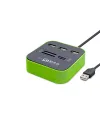 Usb Hub Combo 3*Usb + Ms + Sd + M2 + Tf Yeşil HDX7006