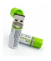 Usb ile Şarj Olabilen 2 li 1450 mah Lityum Kalın Şarjlı Kalem Pil