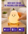 Usb Şarjlı Armut Gece Lambası Dokunmatik Renk Değişimli