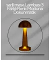 Usb Şarjlı Dokunmatik Led Masa Lambası – 3 Renk Modu & Dimmer