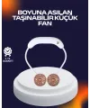 Usb Şarjlı Katlanabilir Mini Boyun Fanı 1–3 Saat Kullanım