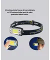 Usb Şarjlı Mini Led Kafa Feneri 50m Odak 150m Geniş Aydınlatm