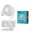 Usb Şarjlı - Pvc Gövde 14.5x14.1cm Masa Üstü Fan - Vantilatör Efn-505