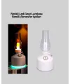 Usb Şarjlı Retro Gaz Lambası Hava Nemlendirici Led Atmosfer Işıklı