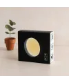 USB Şarjlı Sensörlü Yuvarlak LED Lamba 8.3 cm - Sarı Işık