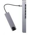 Usb Type-c Hub Dönüştürücü Çevirici Çoklayıcı Macbook Çevirici 8 Portlu