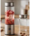 Usb Type C Şarjlı Cam Blender 6 Bıçaklı Smoothie Ve Shake Blender