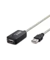 USB Uzatma Kablosu 10 m - Silver Siyah HDX7513