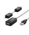 USB Uzatma Kablosu 15 m - Silver Siyah HDX7537