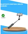 Uzaktan Kumandalı Bluetooth Selfie Çubuğu– 130 Cm Ayarlanabilir